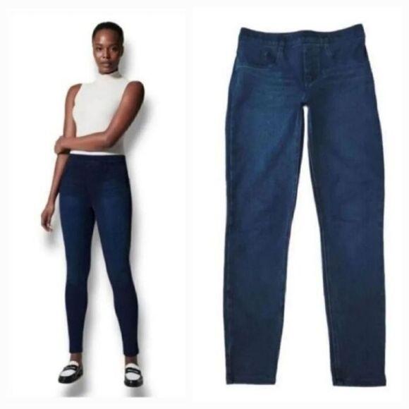 SPANX Denim - Spanx Jean-ish Ankle Leggings Denim Jeggings in Twilight Rinse Size Small (2/4)